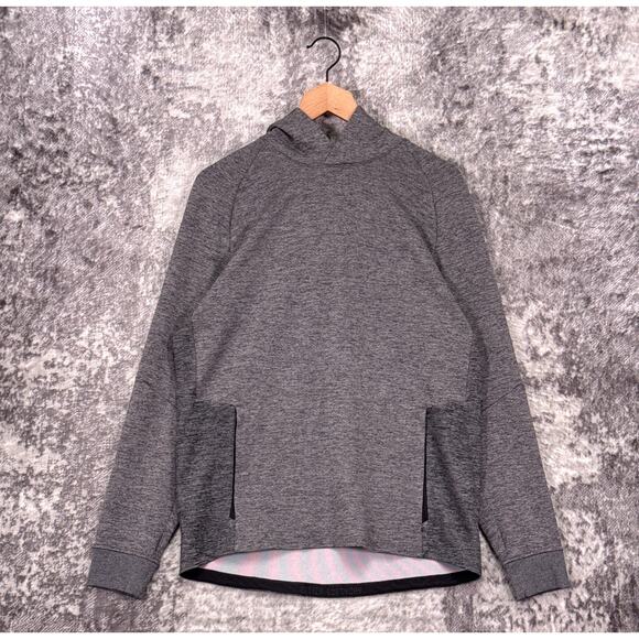 Lululemon Textured Tech Hoodie Medium Mens Gray Pullover - Picture 1 of 7